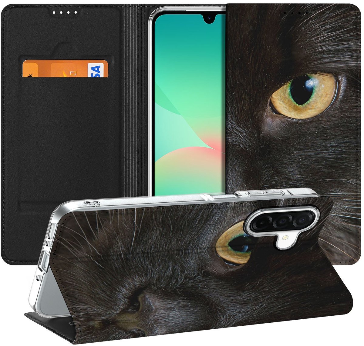 Samsung Galaxy A26 Hoesje maken Zwarte Kat