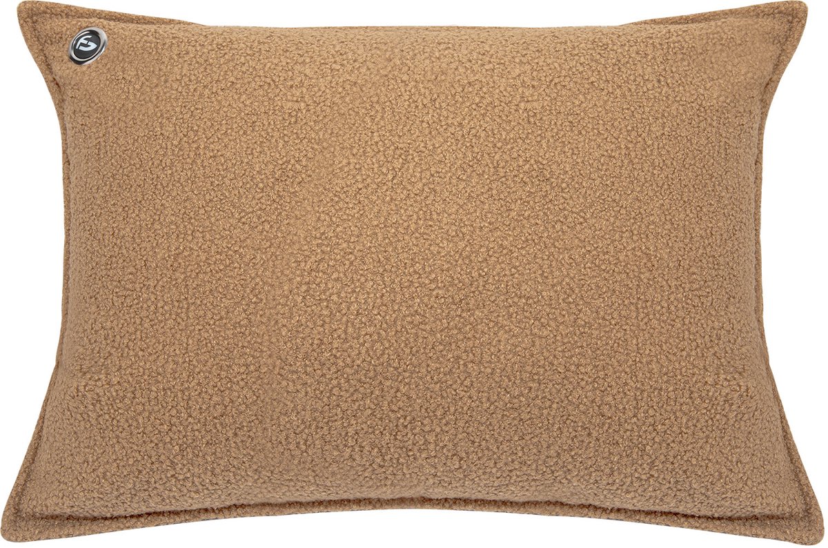 Warmtekussen - 3 instelbare warmtestanden - Warmtekussen Oplaadbaar - 10k mAh Powerbank - Draadloos - Warmte Kussen - 45 x 60 - Bouclé Taupe - Saaf Comfort