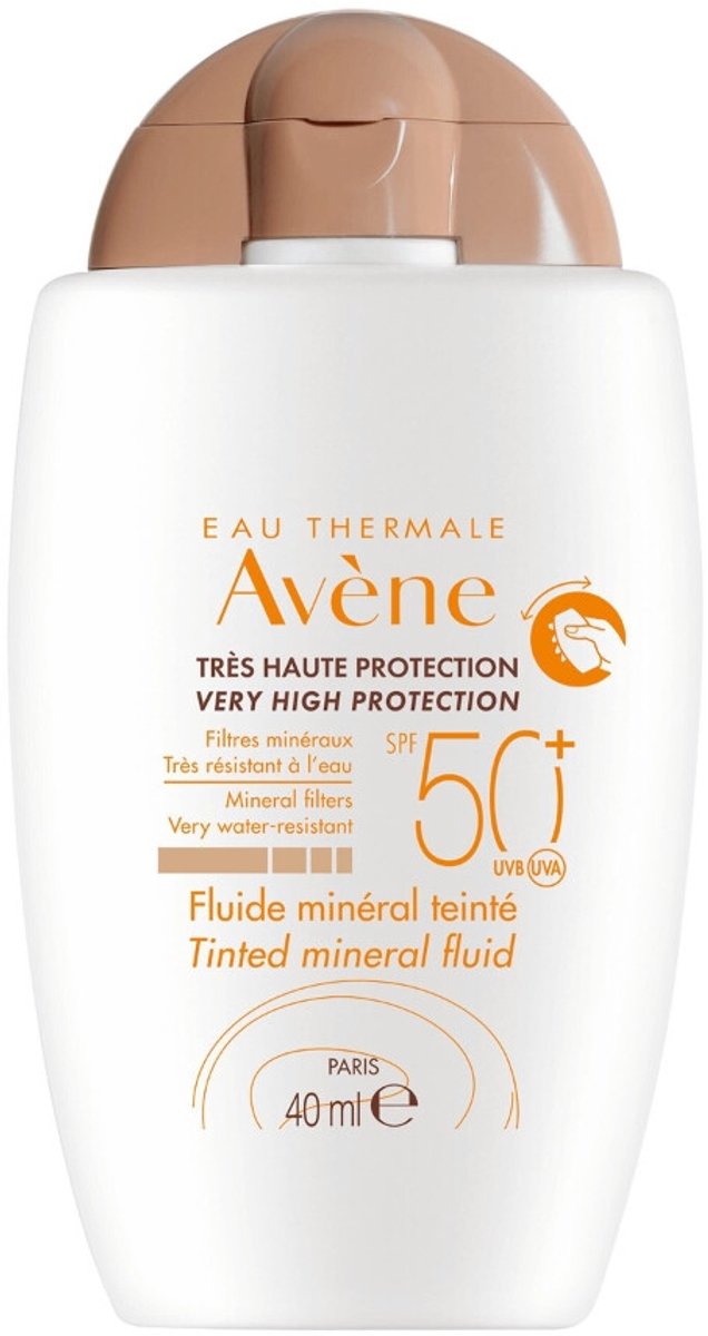 Avène Minerale Getinte Zonfluide SPF 50 - 2 x 40 ml - Voordeelverpakking