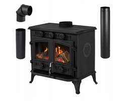 THUNDER ATAR - Vrijstaande houtkachel - 10 kW - Gietijzer - Ecodesign