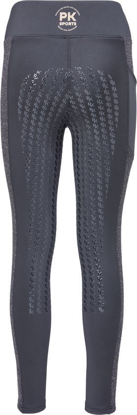 PK International - Rijlegging - Technical Tights - Stretch - Full Grip - Toledo - Black - Zwart - M/38