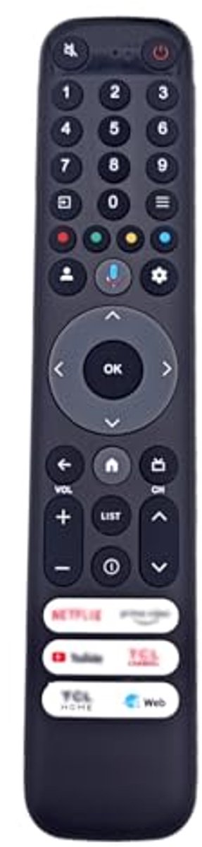 Vervangende afstandsbediening voor LED-LCD-TV met spraakbesturing