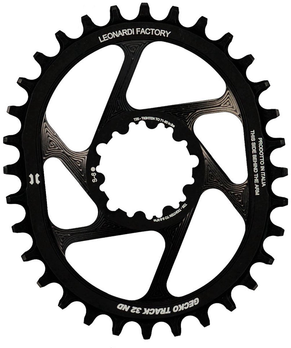 Leonardi Racing Gecko Track Sram Gxp S6 Ovaal Kettingblad Zwart 32t
