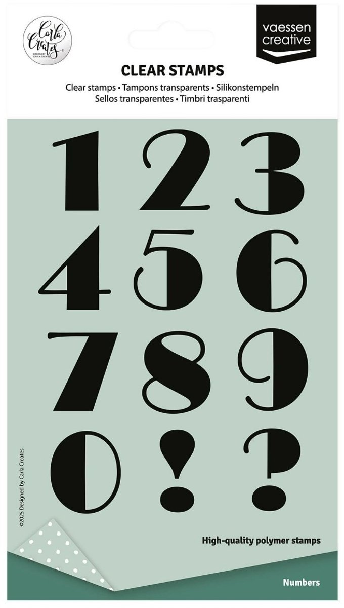 Clearstamps Numbers - Carla Creates