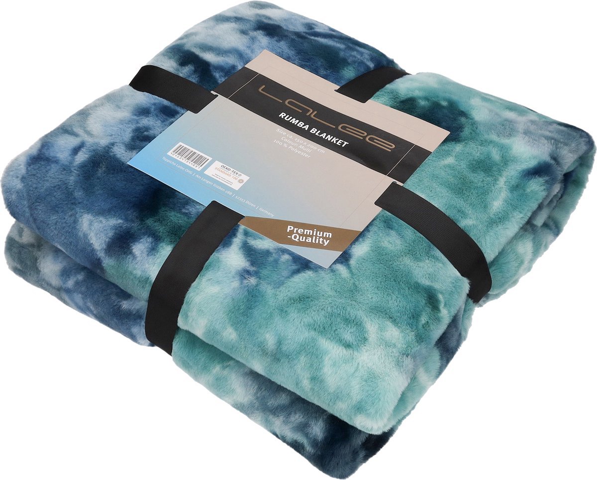 Lalee Rumba Fleece Deken - Blanket - Plaid - Zachte Deken - 150x200 Multi Color