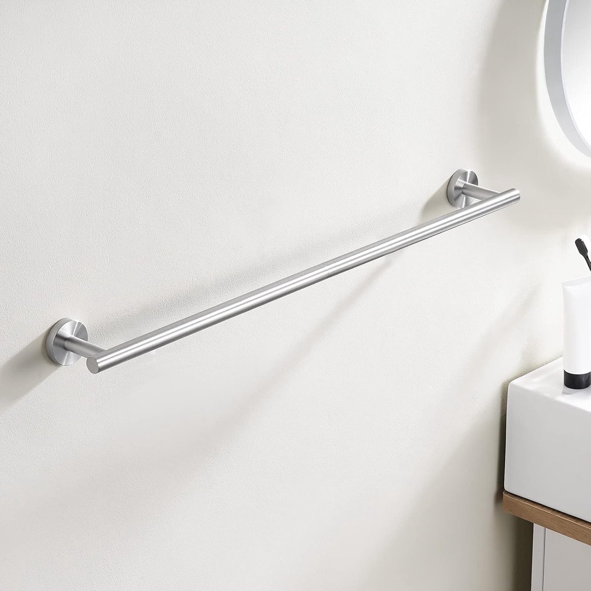 Candala Handdoekhouder Wandmontage Handdoekhouder voor Badkamer en Keuken Handdoekstang SUS 304 Roestvrij Staal 70CM Geborstelde Afwerking, A2000S70BDG-2