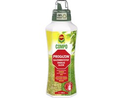 COMPO Progazon - geconcentreerde vloeibare gazonmeststof - indirecte werking tegen onkruid en mos - fles 1 L (100 m²)