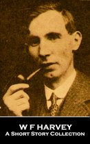 Sepia portret van W.F. Harvey met een pijp, voor een verhalenbundel.
