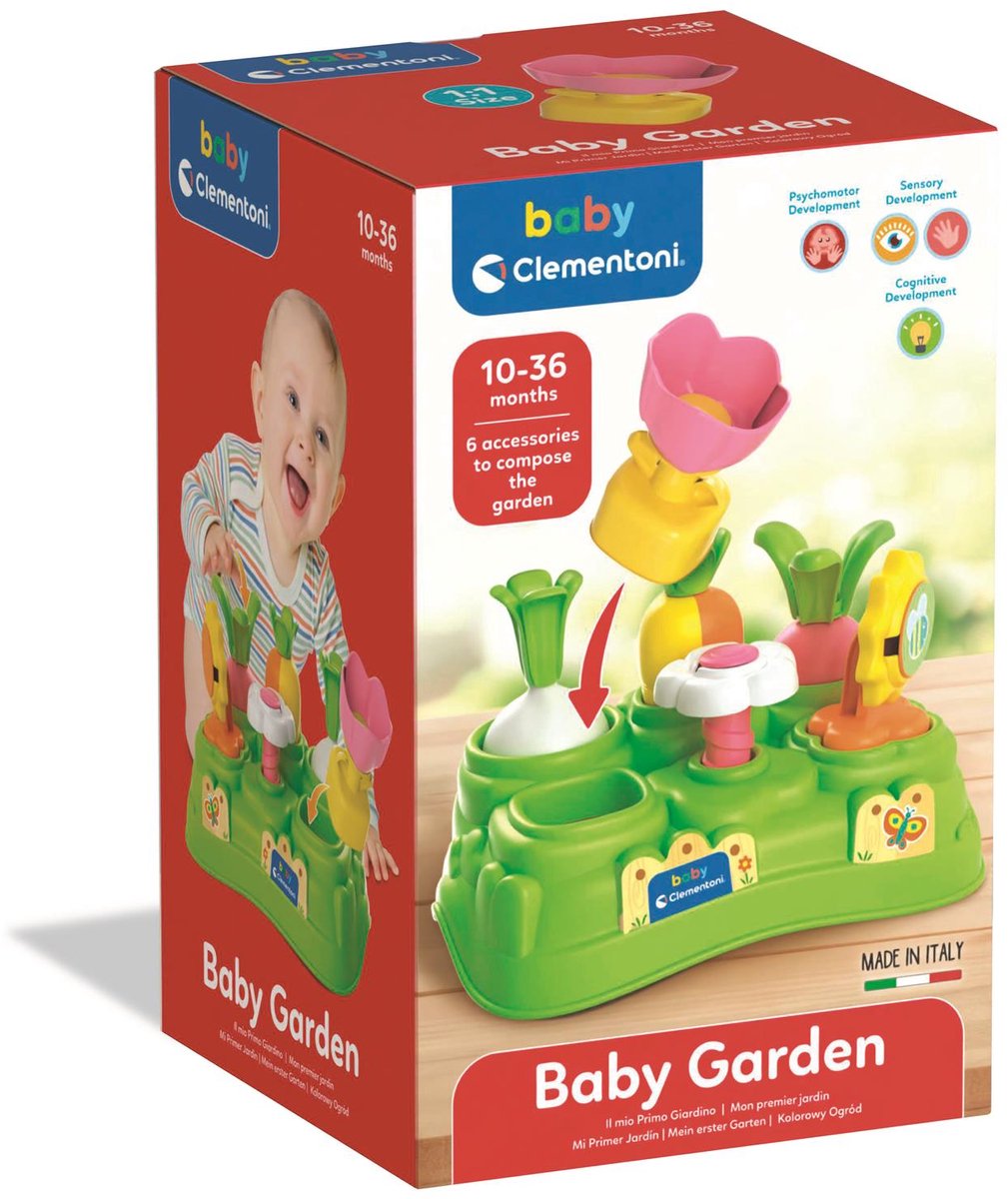 Baby Clementoni - Baby Garden - Motoriek Speelgoed - Mini Activiteitentafel - Educatief Speelgoed - vanaf 10 maanden — afbeelding 6