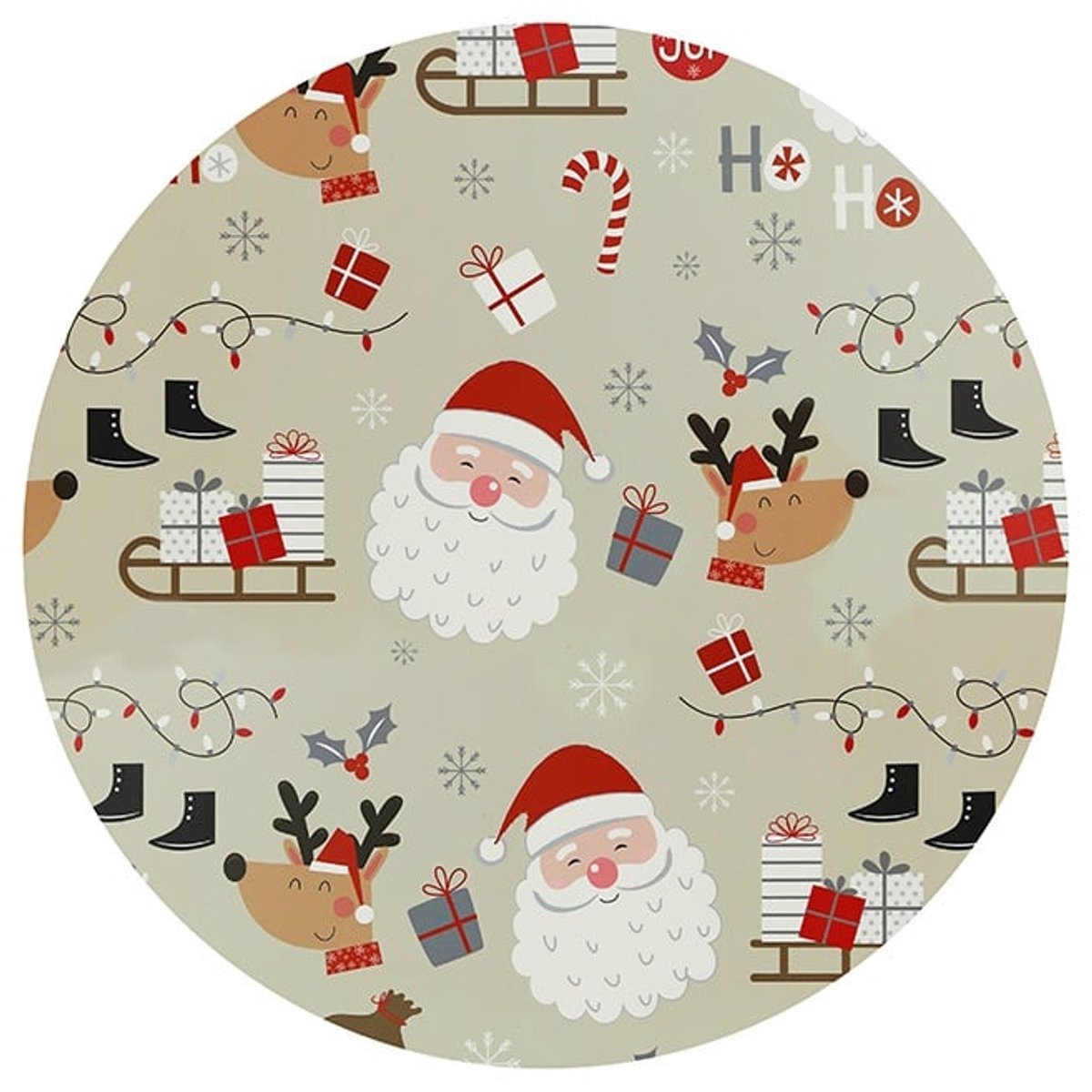 Unique Living - Placemat Present - Ø38cm - Multikleur