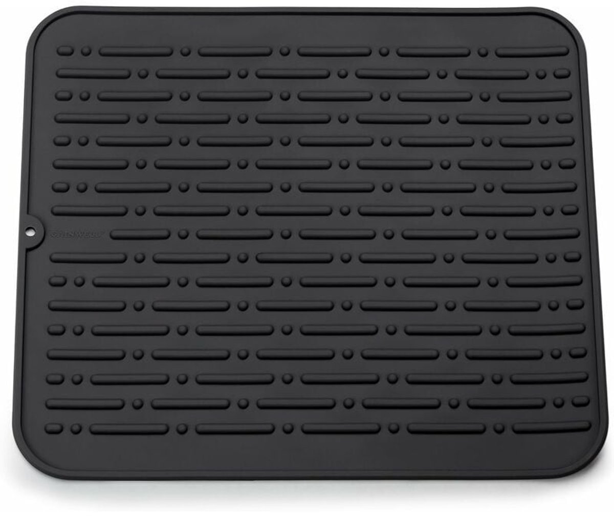 Siliconen Afwasmat - afdruipmat - antislip afdruipmat - 45 X 40 Cm - Zwart