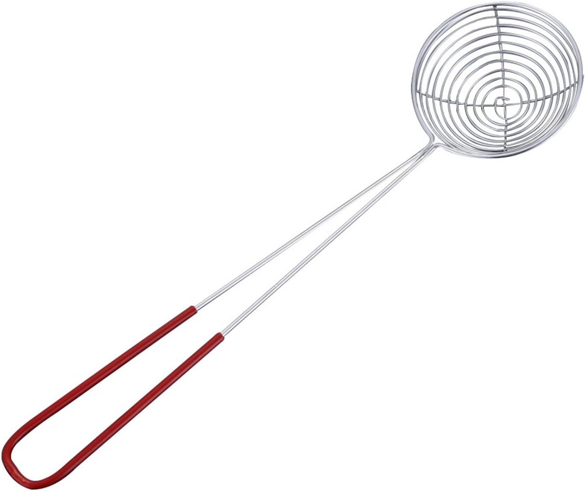 Draining Spoon - Skimmer Slotted Spoon - Boba Pearl Scoop Strainers - Mini Mesh Skimmer Spoon met Handvat - Ronde Hot Pot Strainer voor Keuken Koken Voedsel Pasta (Maat : S)