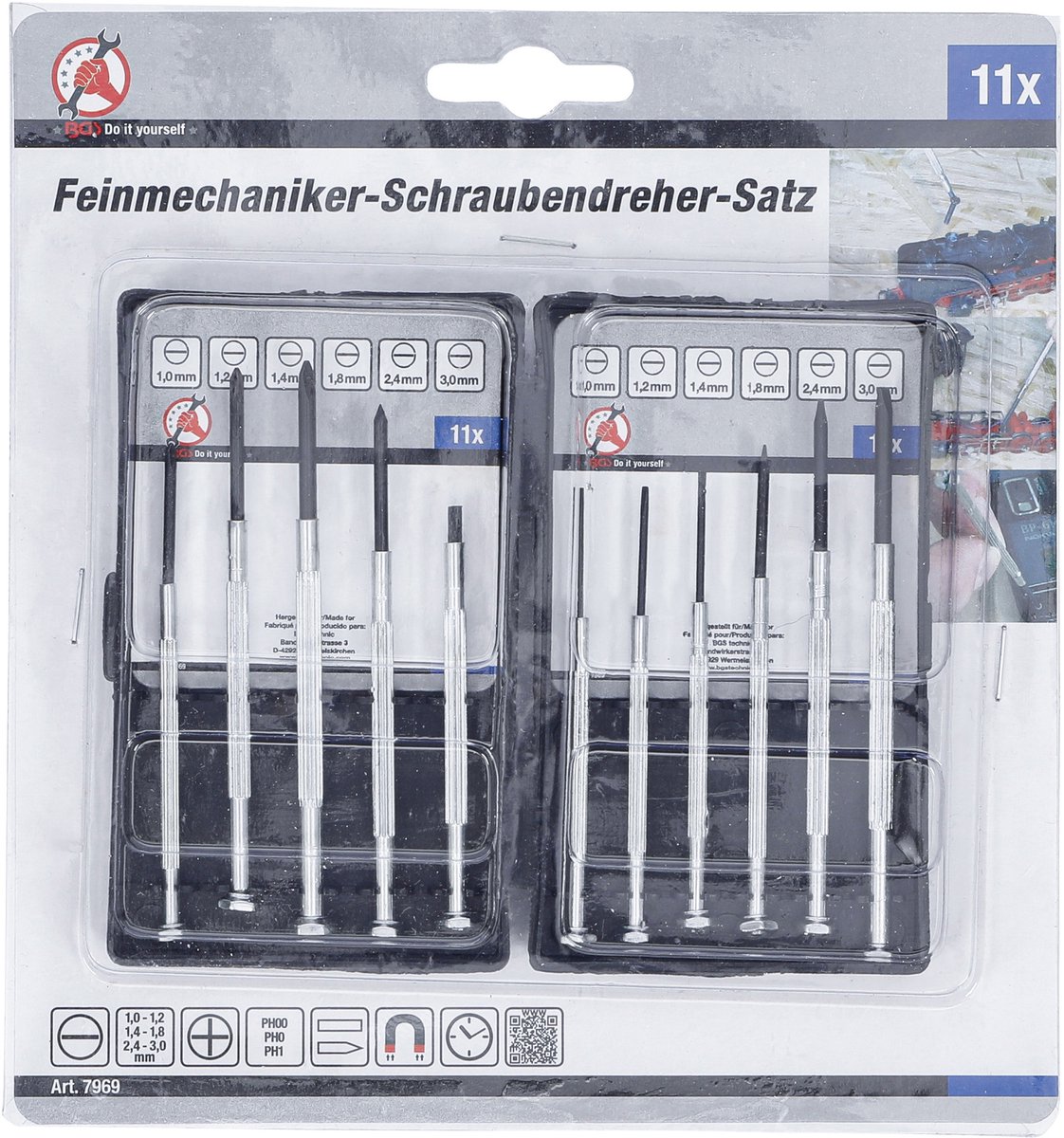 BGS Horlogemaker schroevendraaierset 11 delig