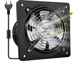 Ventilateur D'extraction Solaire 250 Mm - Pour Poulailler, Serre, Niche, Ventilation (installation Facile, Noir)