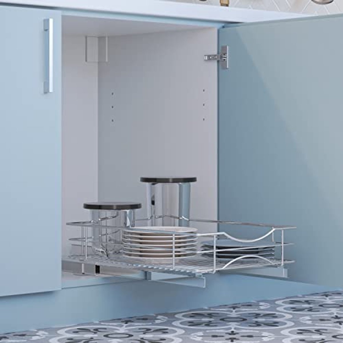 Keukenkast Organizer met Uitschuifbare Lade - Maximaliseer Opslag in de Keuken — cadeau in Cadeau-ideeën - foto 6