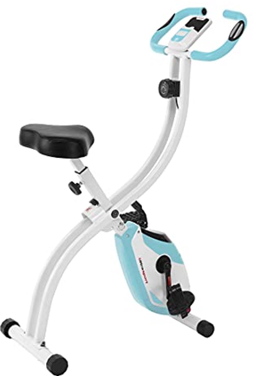 Hometrainer F-Bike 150 – Opvouwbare Fitnessfiets met Weerstandsniveaus en LCD-scherm