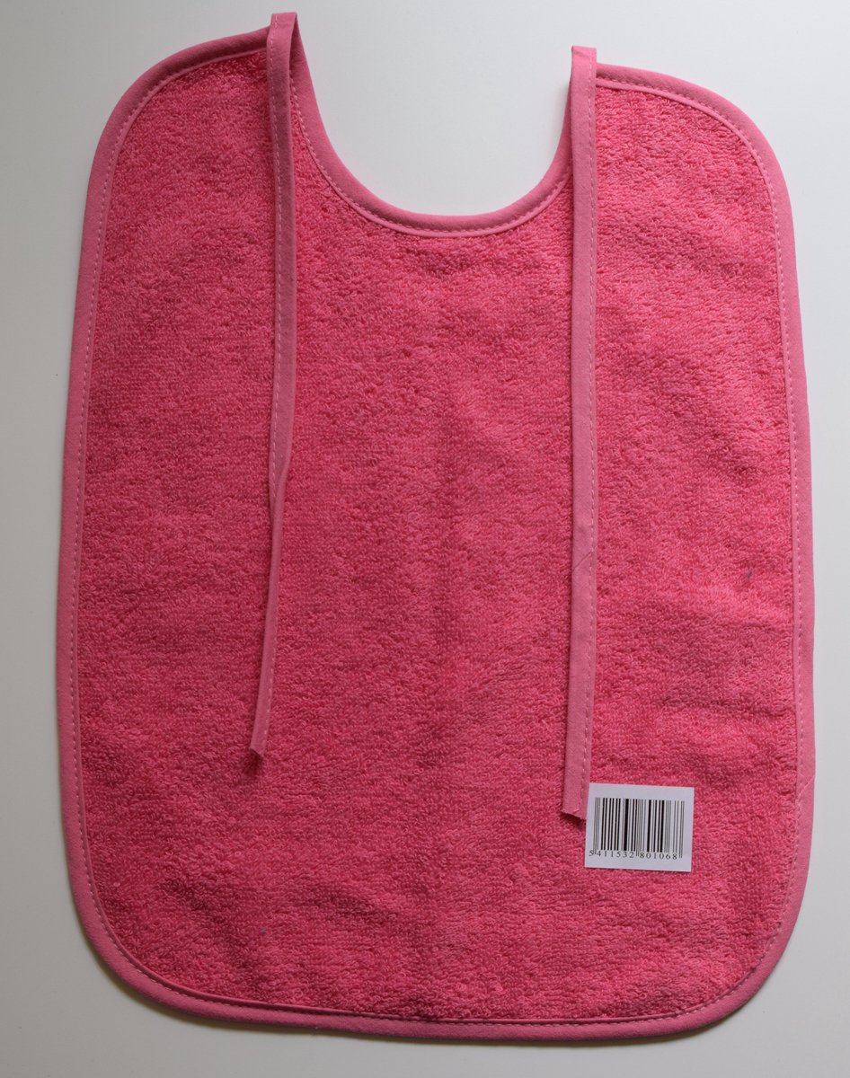 Slabbetje met koordjes Roze