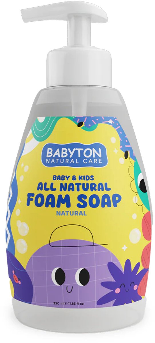 BABYTON - Natuurlijke Schuimende Handzeep - Schuimt lekker en voedt de huid - 350ml