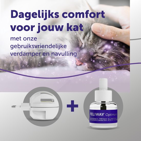 FELIWAY Optimum Startset | 1 Verdamper en Flacon 48ml |Anti-stress voor Kat