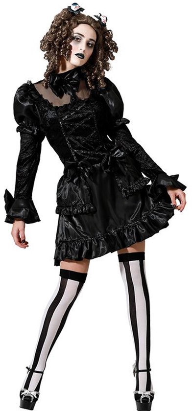 Atosa Lolita-poppenkostuum Zwart 2XL