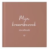 Fyllbooks - Kraambezoekboek - Kraamtijd - Invulboek voor Kraambezoek - Kraamboek - Roestroze - Geschikt voor: 66 Gasten