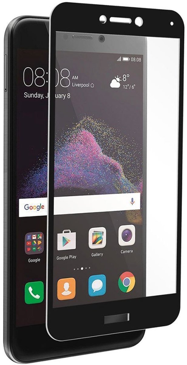 Muvit Huawei P8 Lite 2017 Gehard Glazen Schermbeschermer Transparant