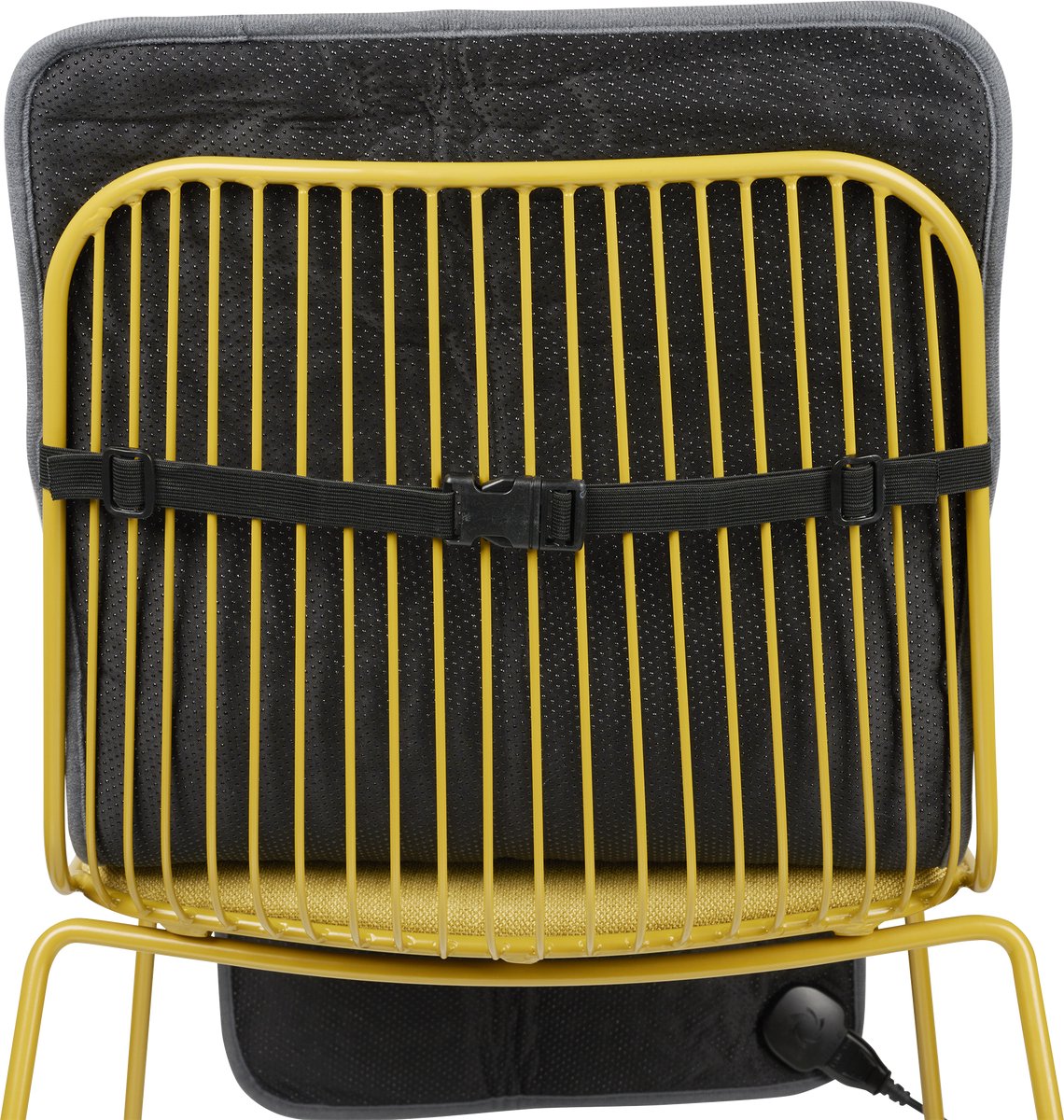 Tristar BW-4772 Elektrisch stoeldeken - Warmtedeken - Wasmachinebestendig - Anti-slip - 110 x 40cm - Fleece -Grijs - Verwarmd Onderrug - Voor 1 stoel/persoon thumbnail 5