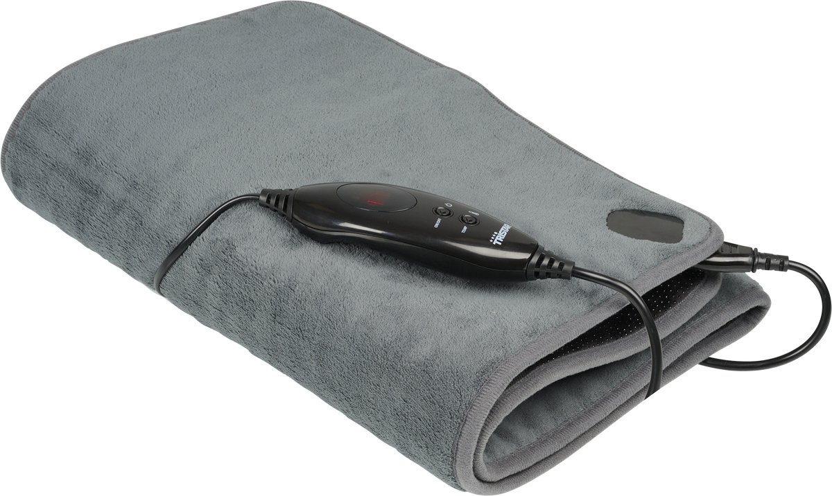 Tristar BW-4772 Elektrisch stoeldeken - Warmtedeken - Wasmachinebestendig - Anti-slip - 110 x 40cm - Fleece -Grijs - Verwarmd Onderrug - Voor 1 stoel/persoon thumbnail 7