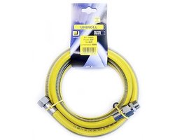 Gasslang 2 m 1/2 inch roestvrij staal voor fornuis en keuken