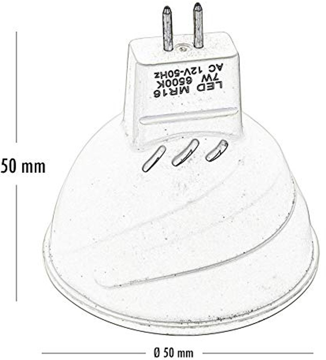 Waterdichte LED-inbouwspot voor vochtige ruimtes 12V 7W