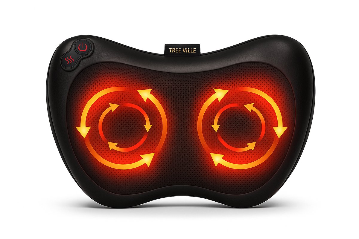 Tree Ville Shiatsu Massage Kussen - Elektrische Nekmassage