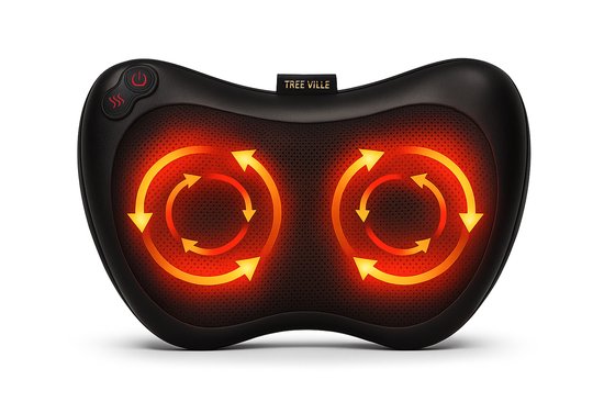 Tree Ville Shiatsu Massage Kussen - Elektrische Nekmassage - Tree - €28,95