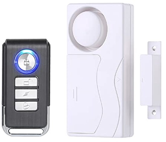 Rupse Motorcycle Alarm System, Alarm with 2 Remote Controls, Waterproof, Anti-Theft Protection, Adjustable Sensitivity for All Scooters or Quad Bikes with 12 Volt (1