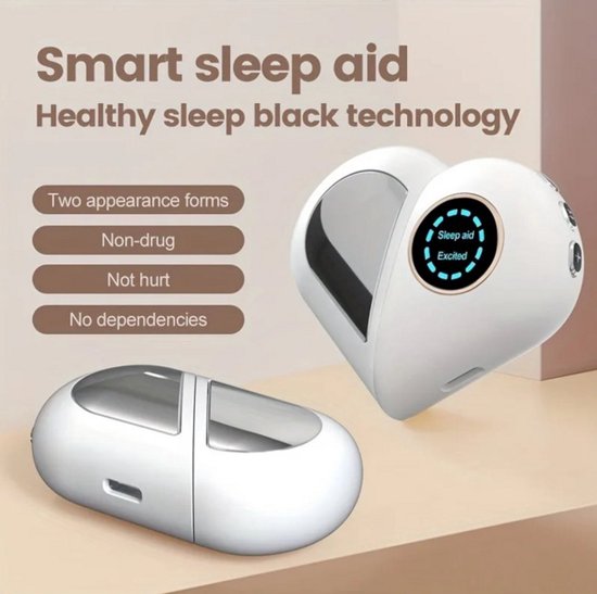 Handheld Microcurrent Slaaphulpapparaat - Verminder Druk en Angst, Verbeter Diepe Slaap en Versnel Slaap met Intelligente Technologie - Slaaptherapie en Ontspanningsinstrument van Merkloos — afbeelding 4