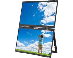 Verbatim 15", FHD, USB-C DP-Alt, Mini-HDMI, Portable Dual display