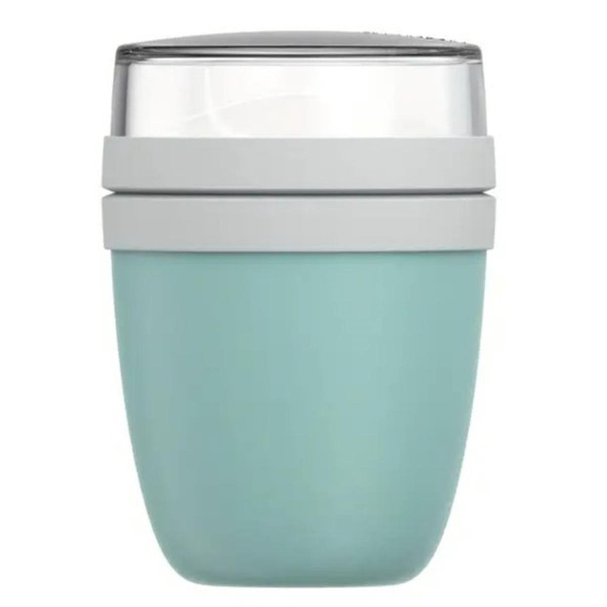 EXCITAT Afhaalontbijtgranenbekers - Yoghurtbekers - Vriezer-, magnetron- en vaatwasserbestendig - 500 ml - Groen