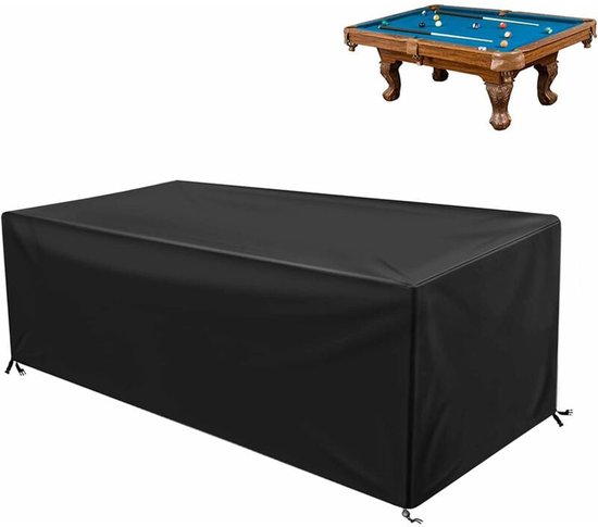 Gsedaox-Pooltafel hoes -Stofhoes voor pooltafels-Beschermhoes voor loungebank -Waterdichte -225*116*82CM-210D Oxford-Voor 7Ft pooltafelhoes-Zwart
