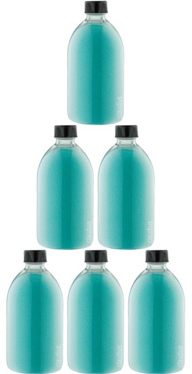 Scrubzout Hamam 650 gram - Fles met zwarte dop - set van 6 stuks - Hydraterende Lichaamsscrub