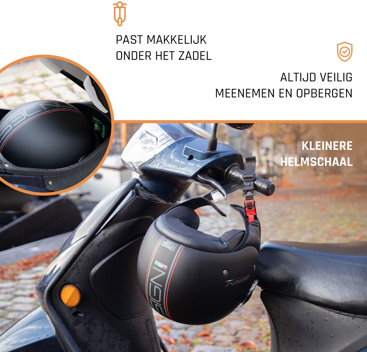BEON Design Scooterhelm - Mat Zwart - M - Jethelm met Vizier - Motorhelm - Geschikt voor Vespa, Scooter, Brommer, Motor en Snorfiets – foto 8