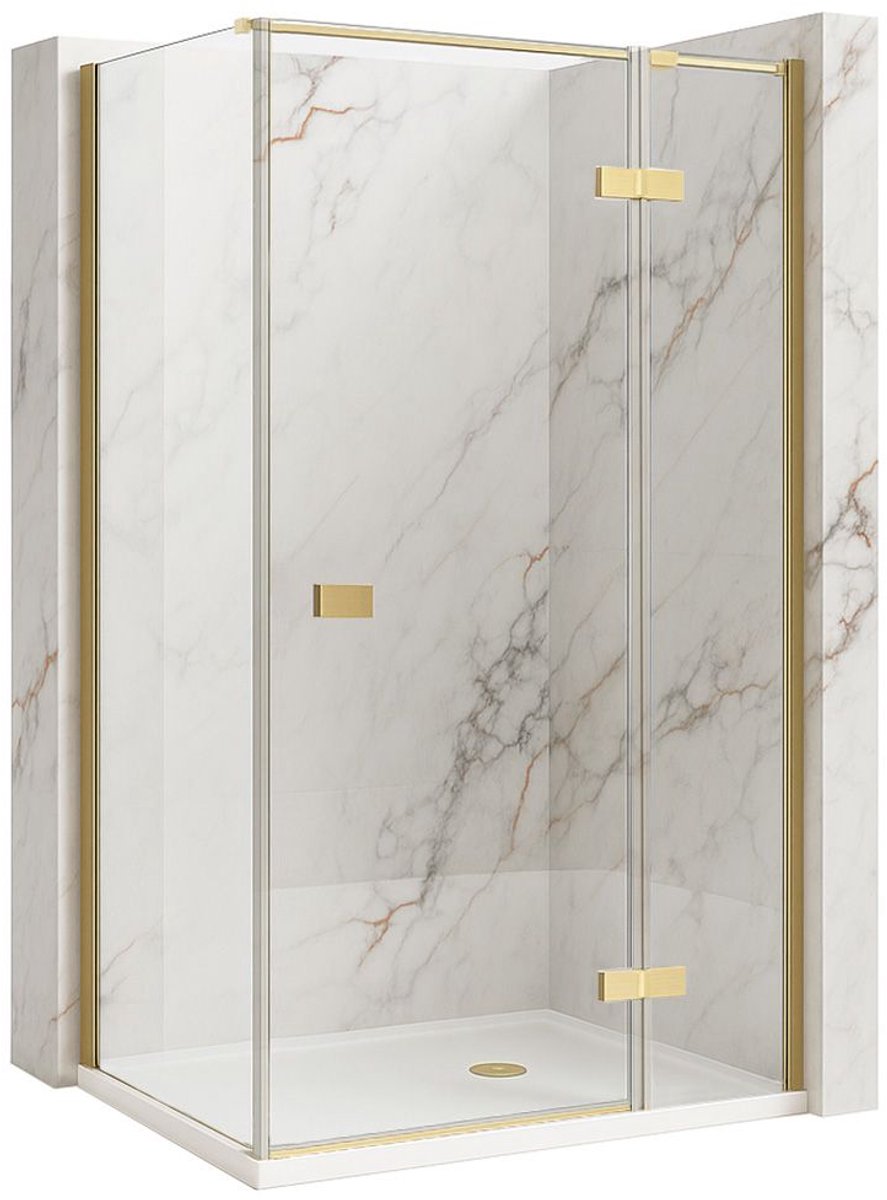 Rea Atlas 90X80 Left - Douchecabine - Gouden Schotse - 90X80X200Cm
