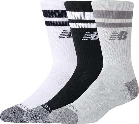 New Balance ACTIVE LIFESTYLE SOCK STRIPED CREW SOCK 3 PACK Unisex Sportsokken - ASSORTED COLORS