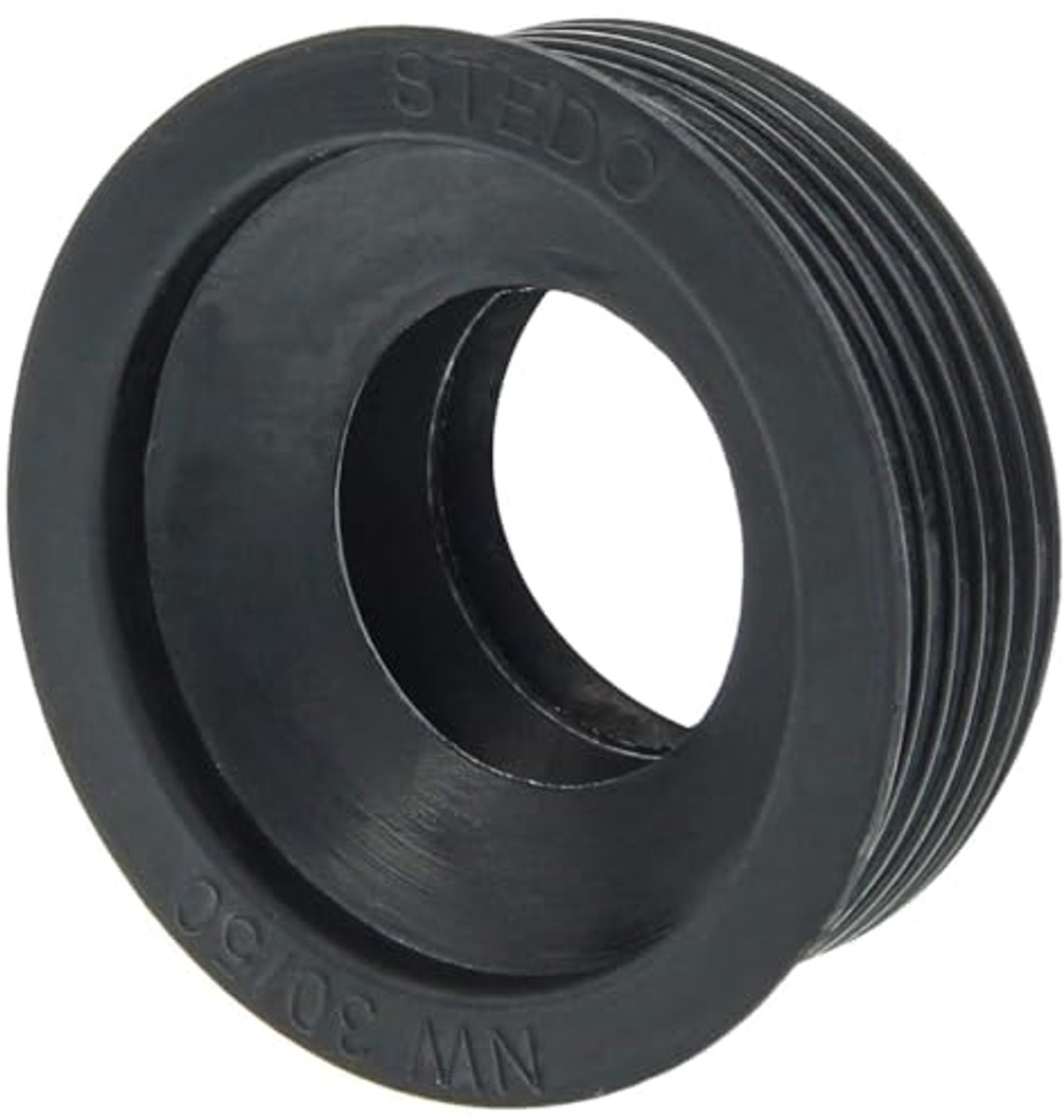 Rubberen Nippel voor Afvoerpijp - Universele Afdichting zwart 1 1/4 inch