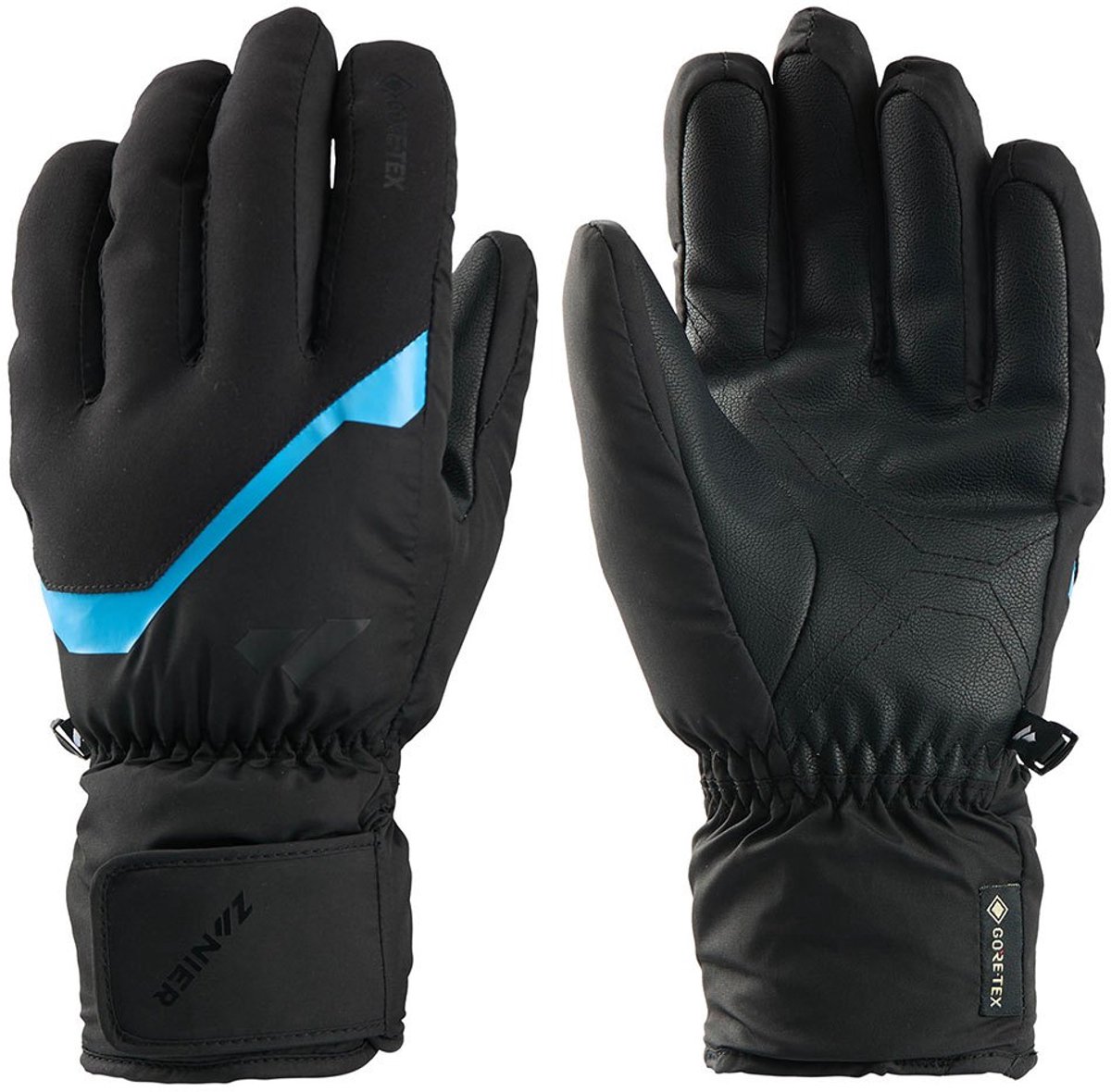 Zanier Rauris Goretex Handschoenen Jongens Meisjes Zwart