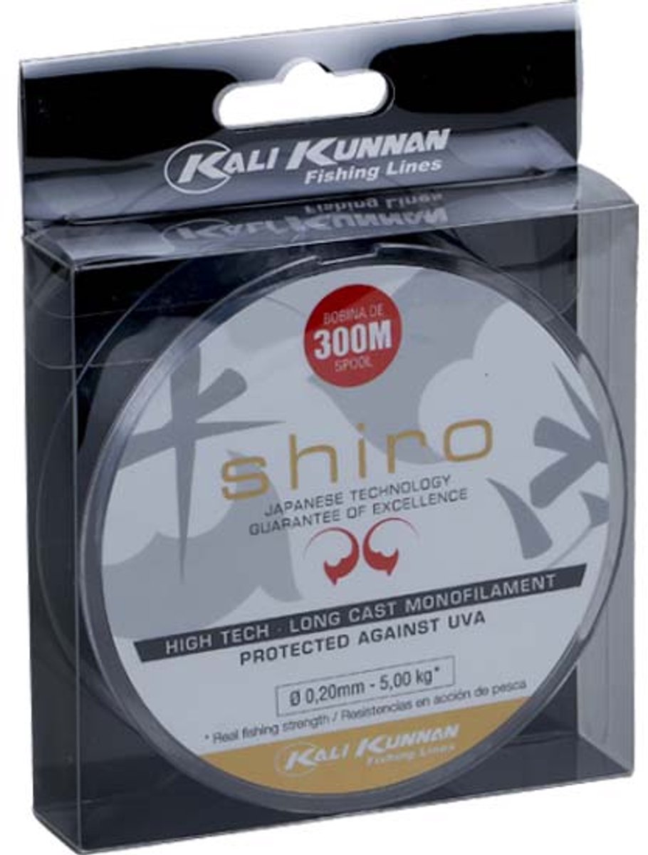 Kali Kunnan Shiro Monofilament 300 M Transparant 0.500 mm