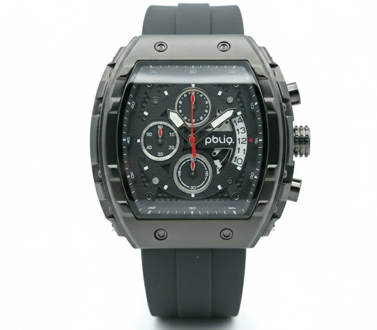 PBLIQ - Luxe Herenhorloge Zwart - Quartz Chronograaf Horloge