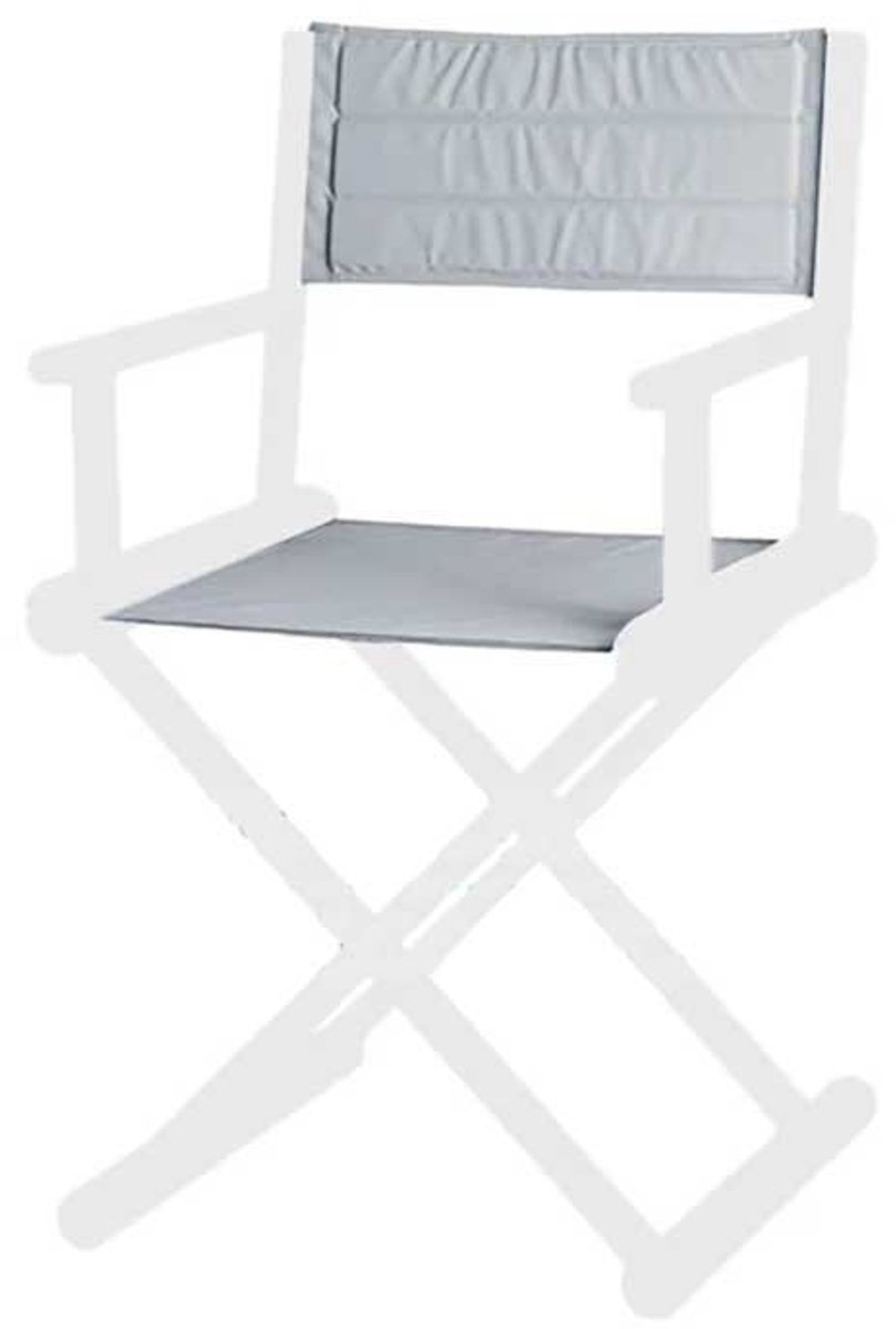 Marine Business Directeur Canvas Stoel Reserveonderdeel Zilver 48 x 45 x 1 cm