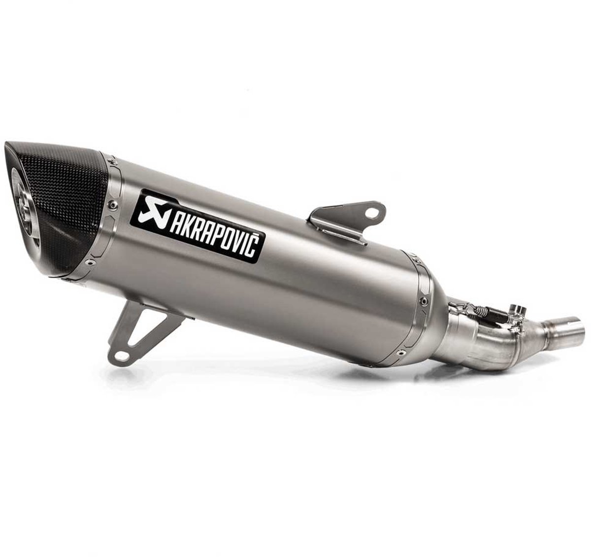 Akrapovic Line Stainless Steel/carbon Fiber Tricity 300 20 Ref:s-y3so2-hrss Niet Gehomologeerde Slip-on Uitlaatdemper Zwart,Zilver Not Homologated