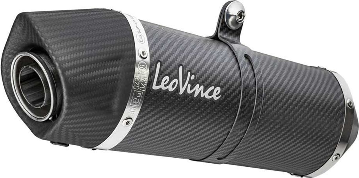 Leovince Lv One Evo Ktm Rc 125 15-16 14168e Cabon Niet Gehomologeerde Demper Zilver Not Homologated
