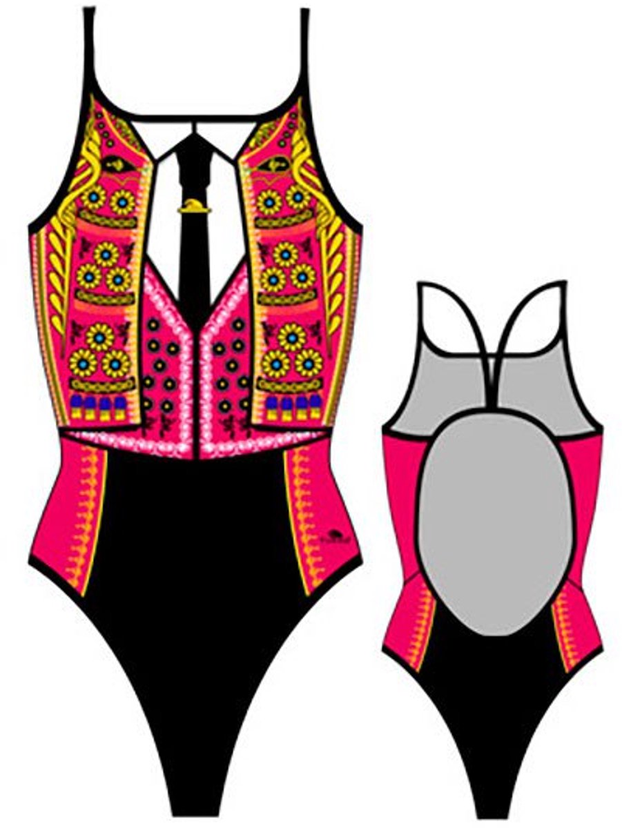 Turbo Bullfighter Zwemkleding Zwart 3XL Vrouw Black