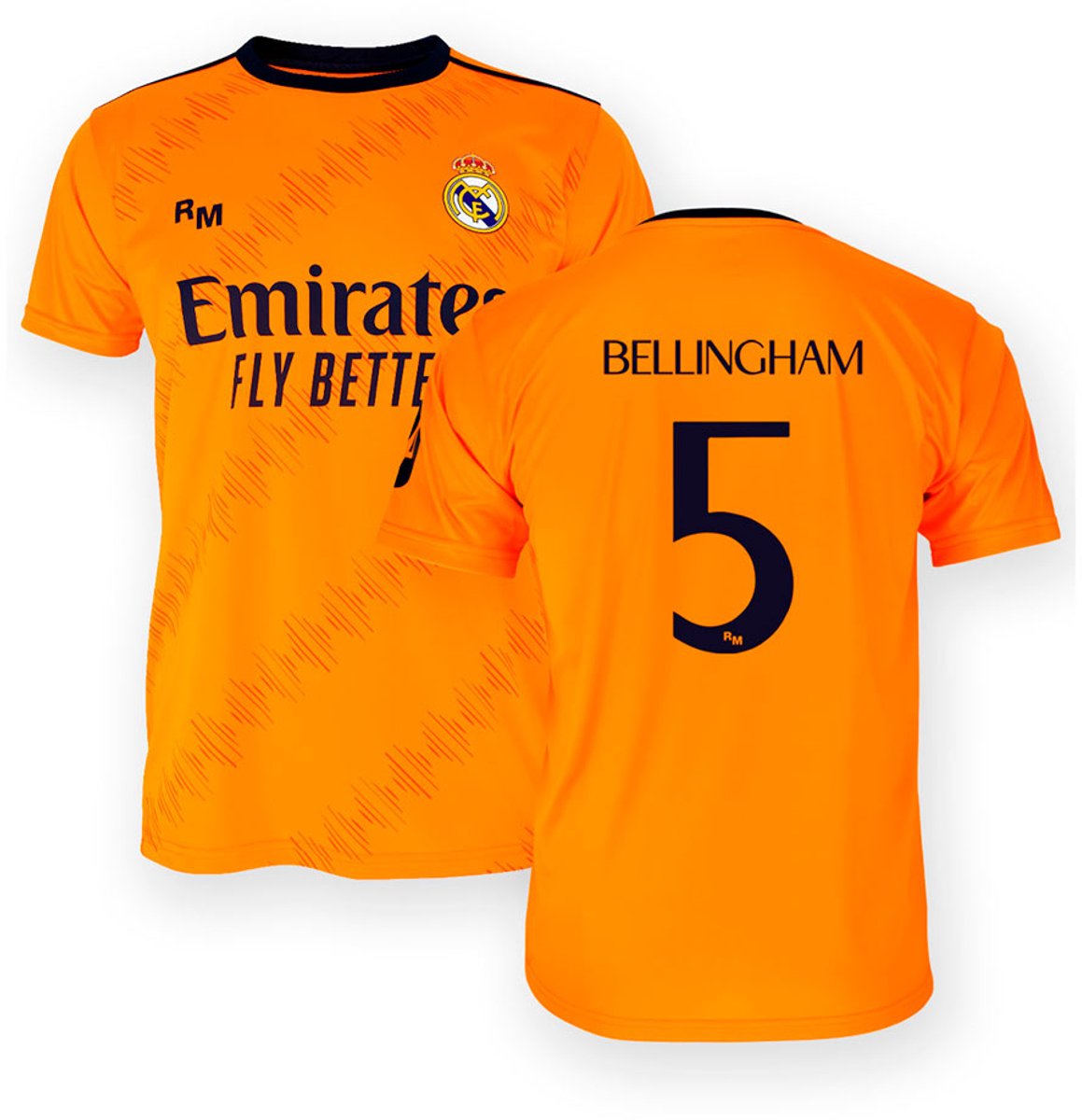 Real Madrid 24/25 Bellingham Weg Korte Mouw T-shirt Junior Oranje 4 Years Jongens,Meisjes